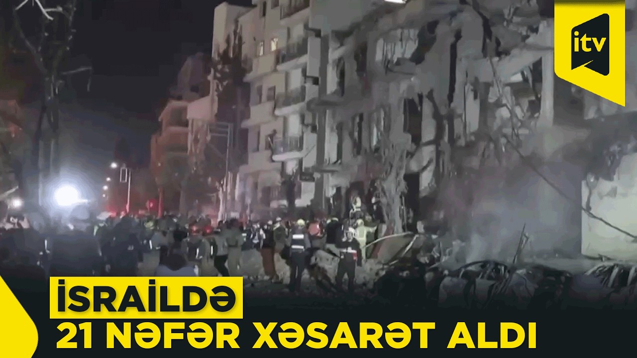 Ballistik raketlərin Təl-Əvivə düşməsi nəticəsində 21 nəfər xəsarət alıb