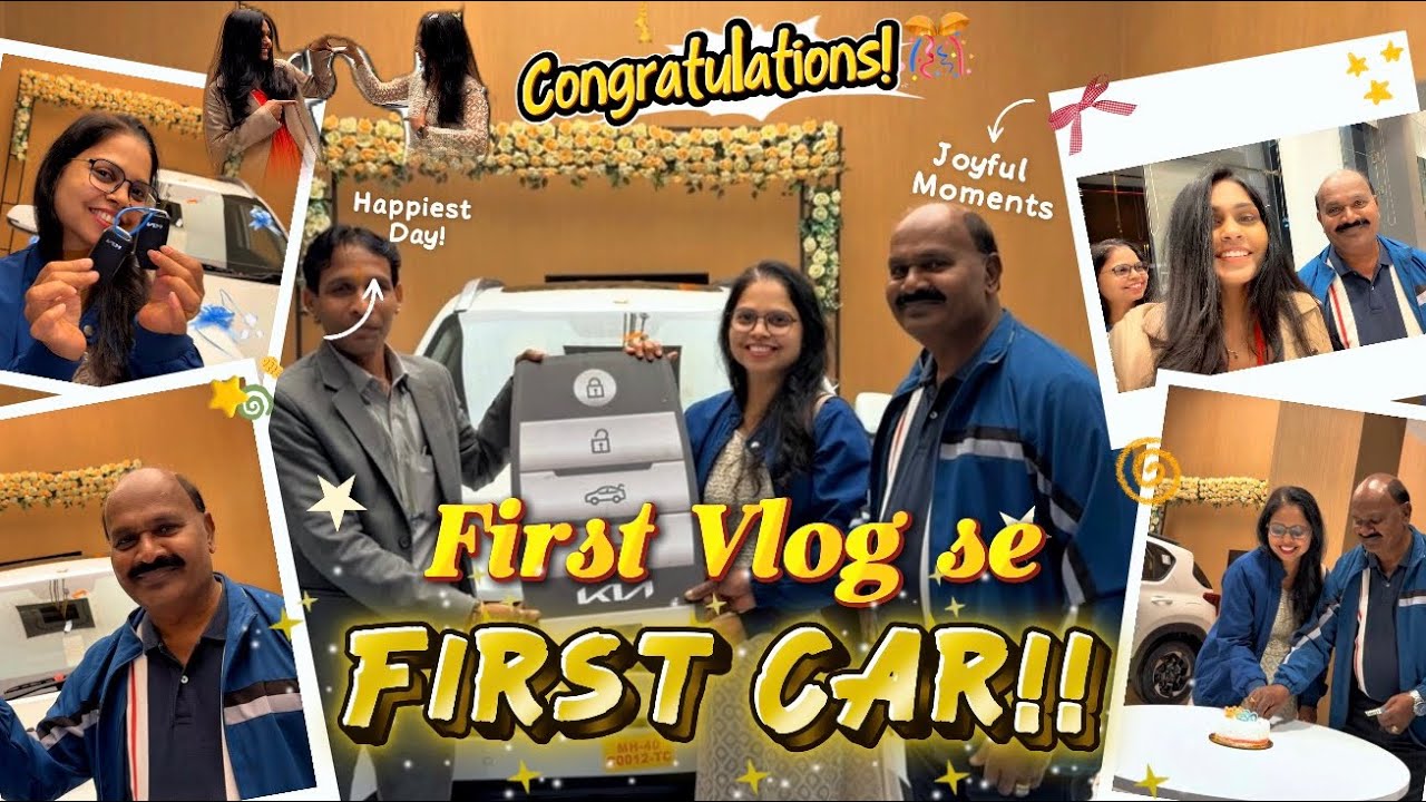 FIRST VLOG se Mom Dad ki FIRST CAR! 😱🤯 | Daily Vlogs 🚗🎉 #ADORABLESII