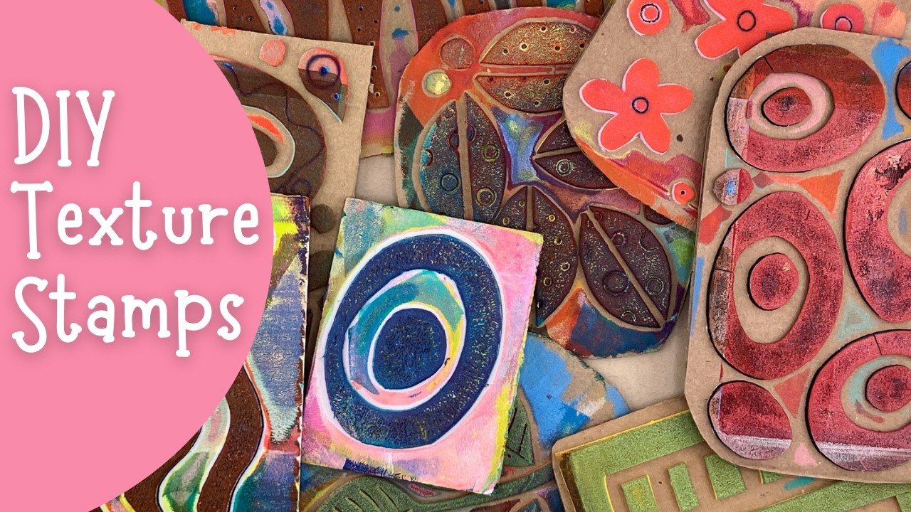 How to Make Texture Stamps for Gel Printing