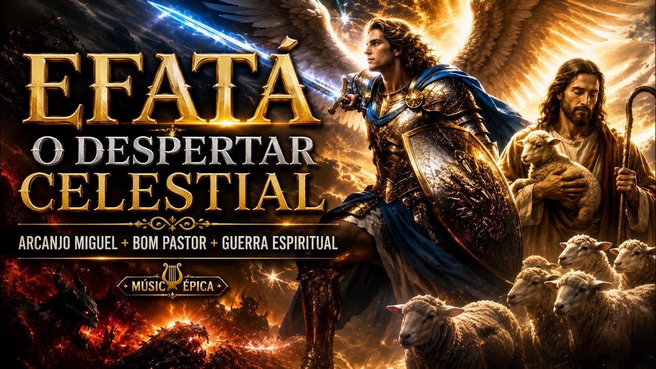 EFATÁ • O DESPERTAR CELESTIAL | Arcanjo Miguel + Bom Pastor + Guerra Espiritual (Música Épica)