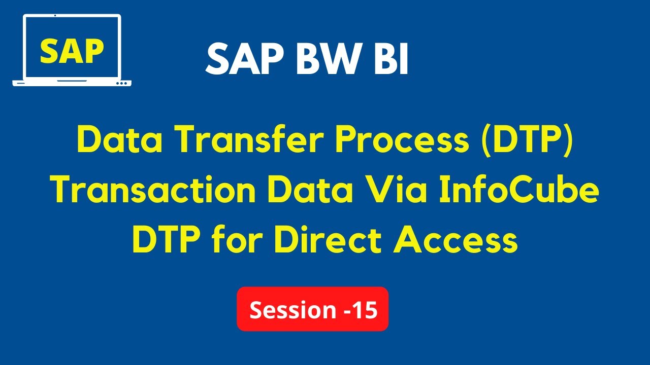 Data Transfer Process (DTP) Tutorial in SAP BW | Transaction Data Via InfoCube DTP for Direct Access
