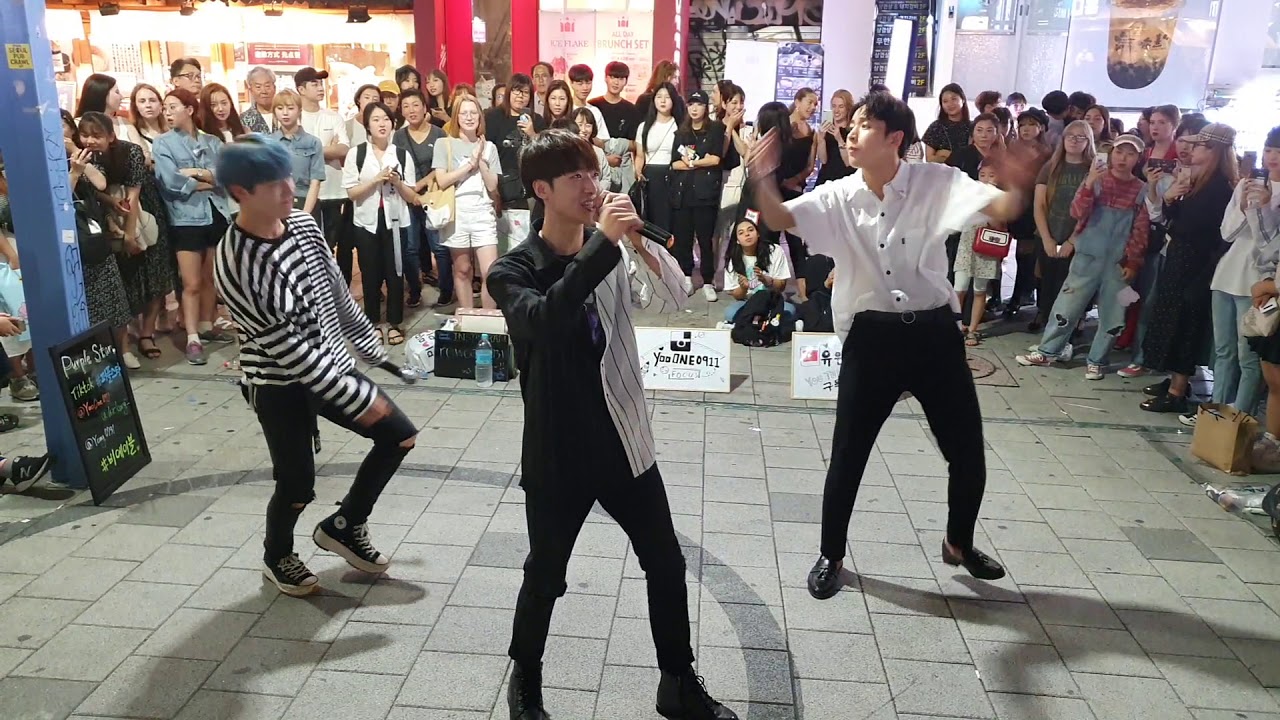 비에이블-유원(YooONE),강레오(KangLeo),로운(rowoon)/ COVER DANCE 20190901 홍대(Hongdae) 버스킹(Busking)