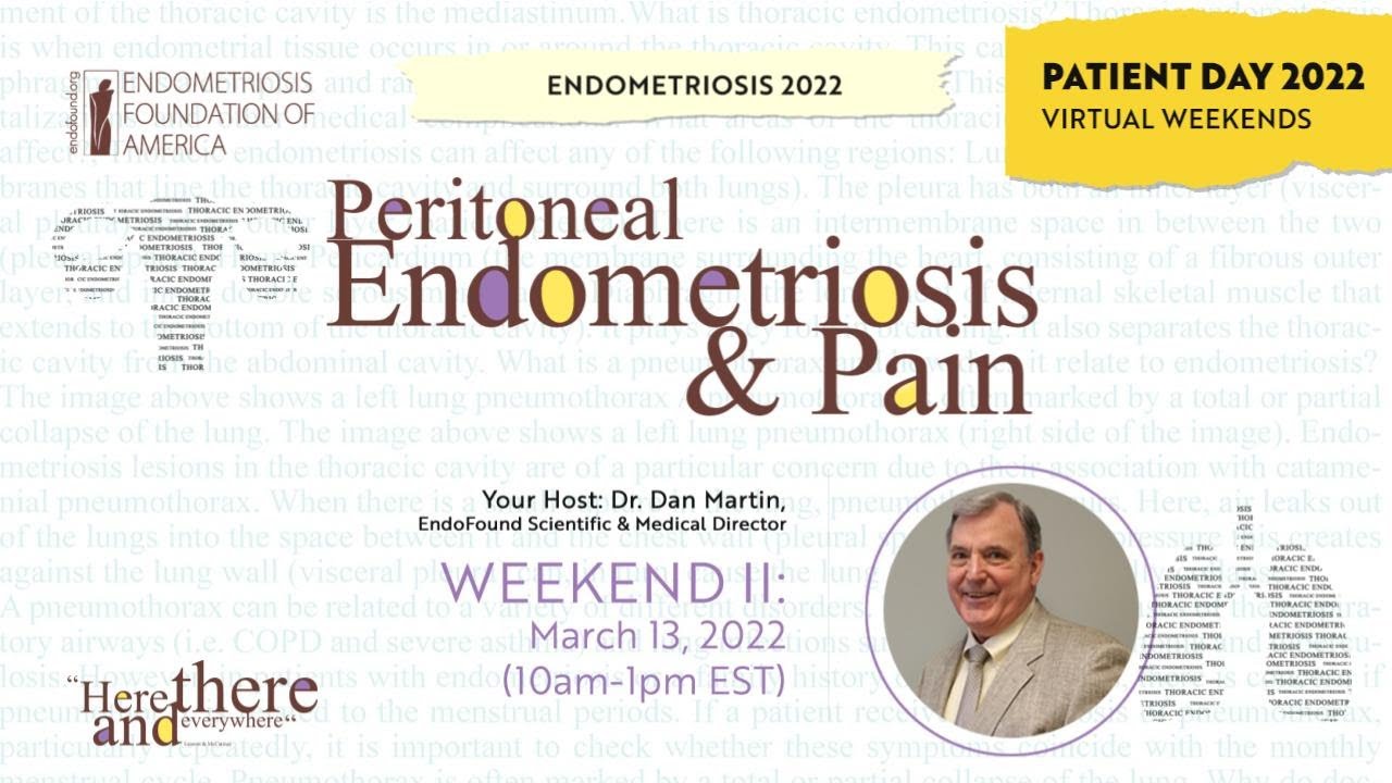 LIVE 3/13: Endometriosis PATIENT DAY 2022: Here there and everywhere