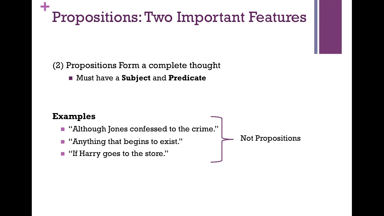 8  Identifying Propositions