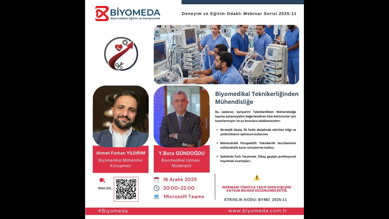 (BYMD_2025-11) Biyomedikal Teknikerliğinden Mühendisliğe (16.12.2025)