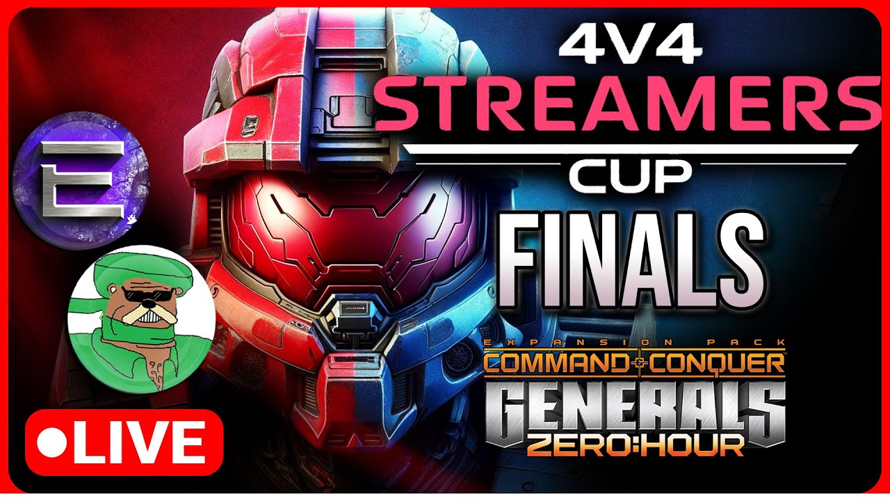 $650 4vs4 Streamers Tournament Finals: Team ExCaL vs Team Marakar | C&C Generals Zero Hour