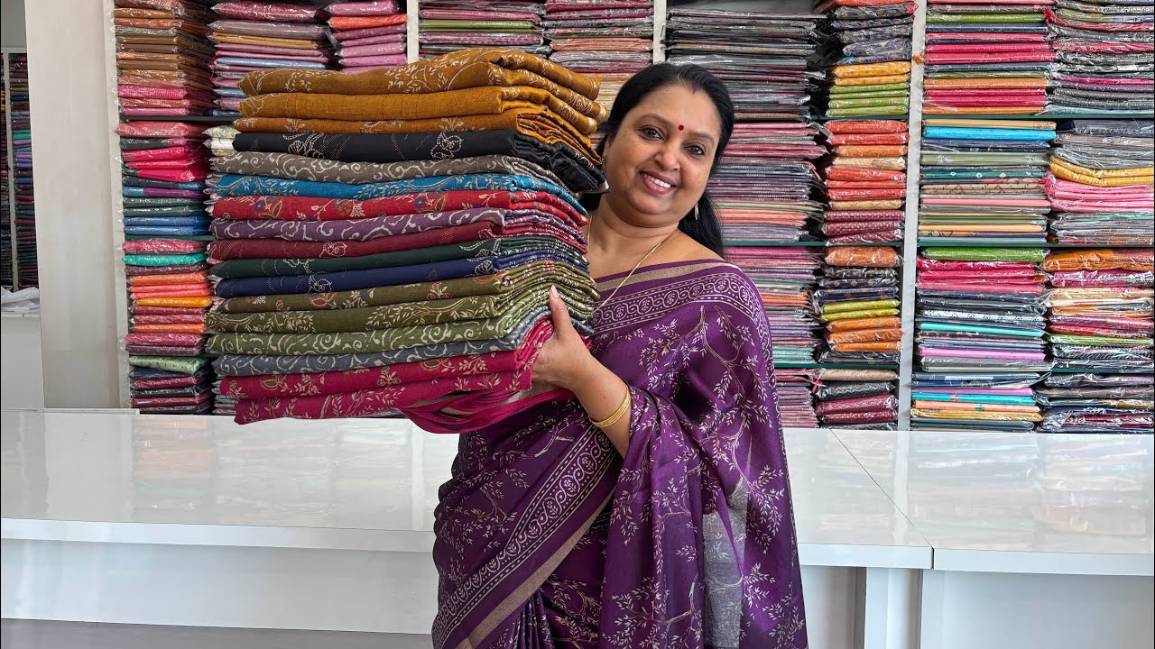 799 മാത്രം ഈ ചൂടിന് ആശ്വാസമായി Soft Printed Cooling സാരികൾ 
