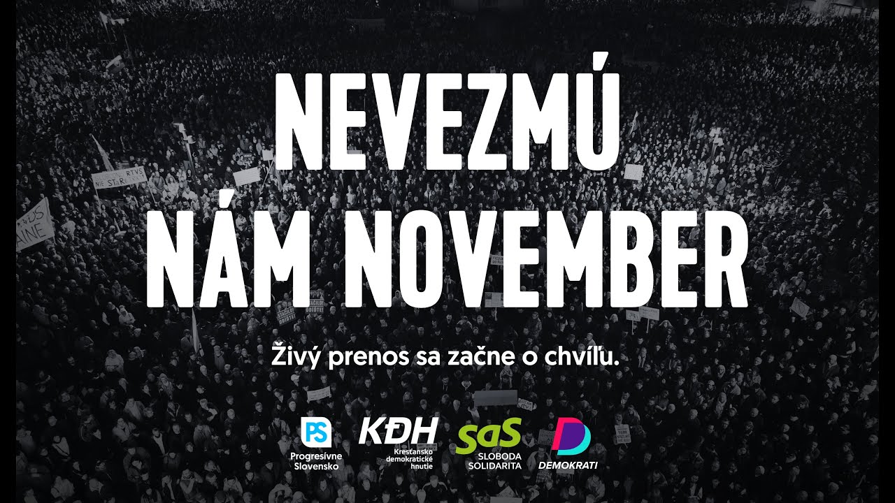 17. november na N&aacute;mest&iacute; slobody: November n&aacute;m nevezm&uacute; ✌🏻