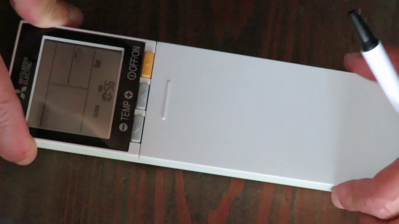 Установка времени на пульте дистанционного управления Mitsubishi Mini Split #cb99videos #mitsubis...