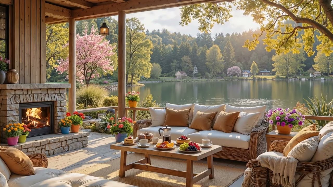 Elegant Morning Jazz & Ocean Sounds For Calm Retreat | Relaxing Jazz In Luxury Beachside