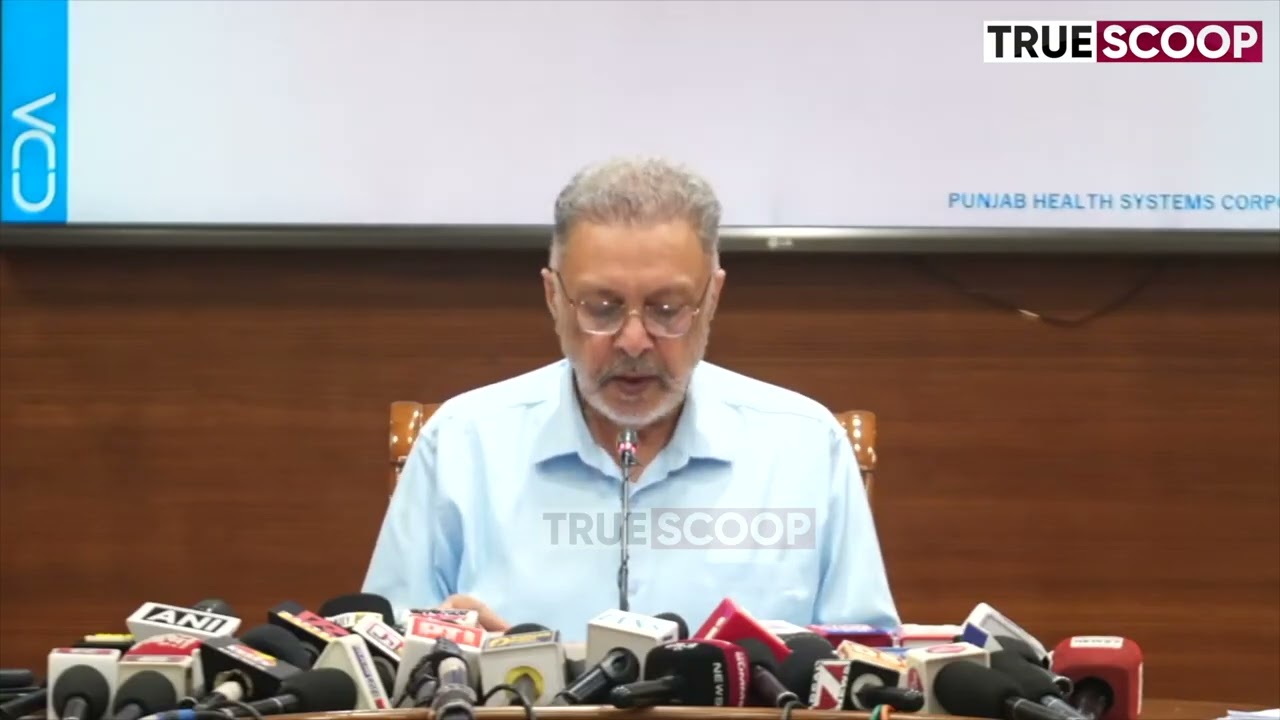 Cabinet Minister Dr. Balbir Singh's press conference, Live from Chandigarh
