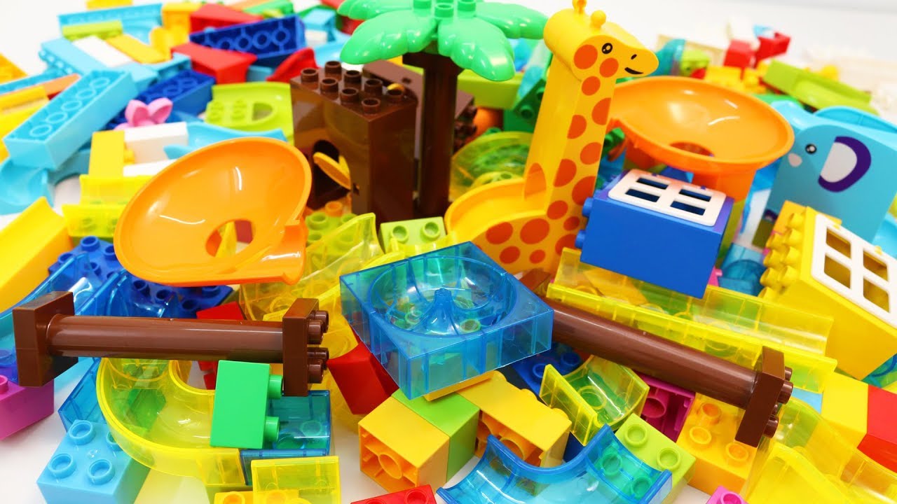 Building Blocks Marble Run Construction Toys 168pcs
