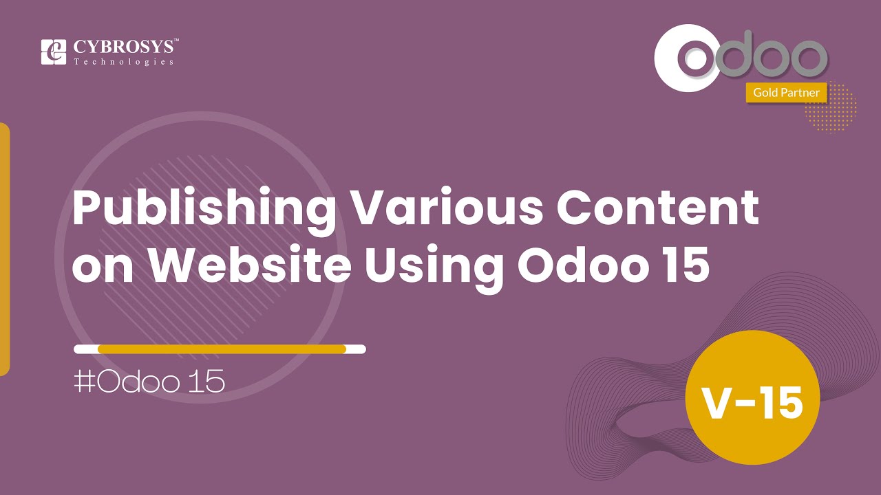 Publishing Various Content on Website Using Odoo 15 | Odoo Functional videos