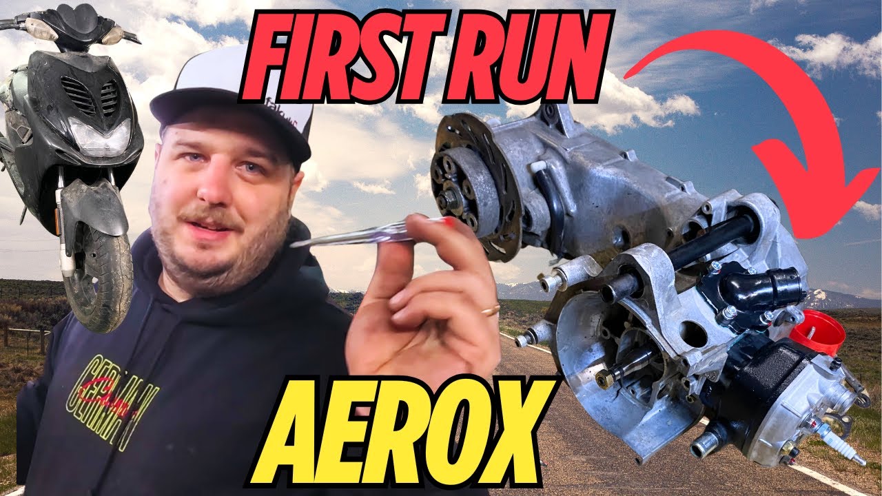 Yamaha AEROX 50cc Streetrace FIRST RUN mit repariertem Zylinder?