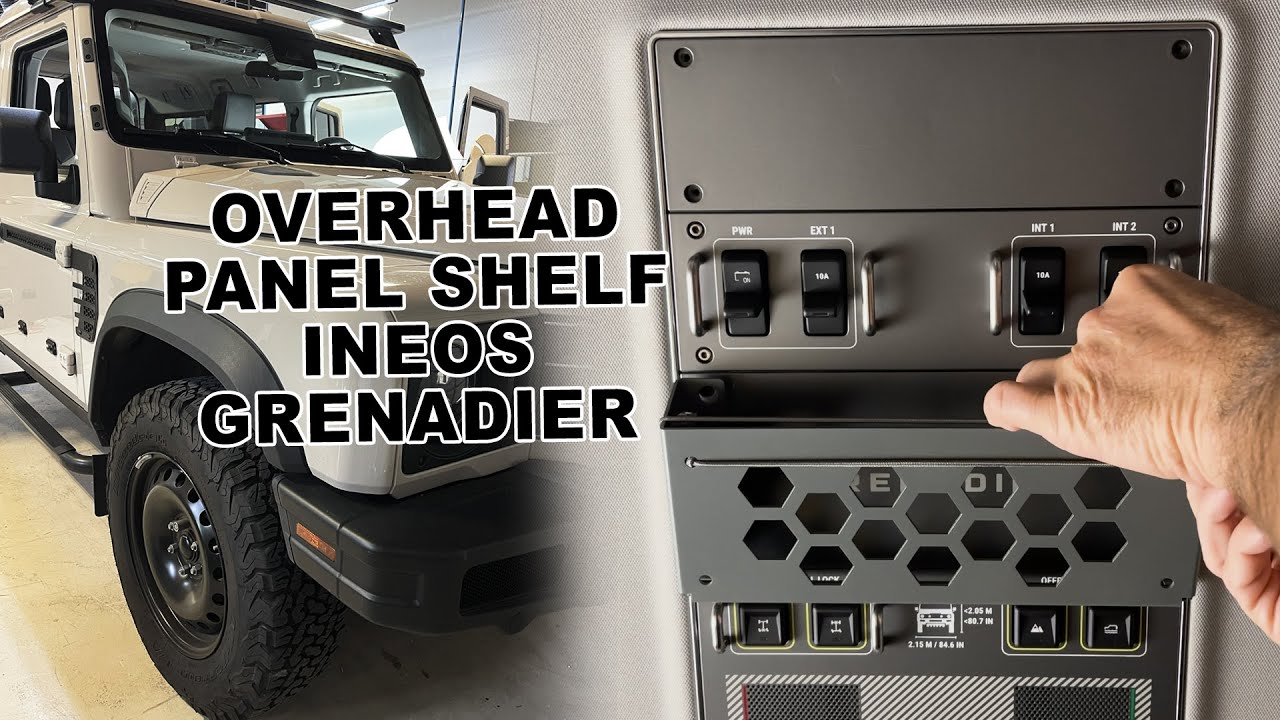 Overhead Shelf for the Ineos Grenadier Cockpit