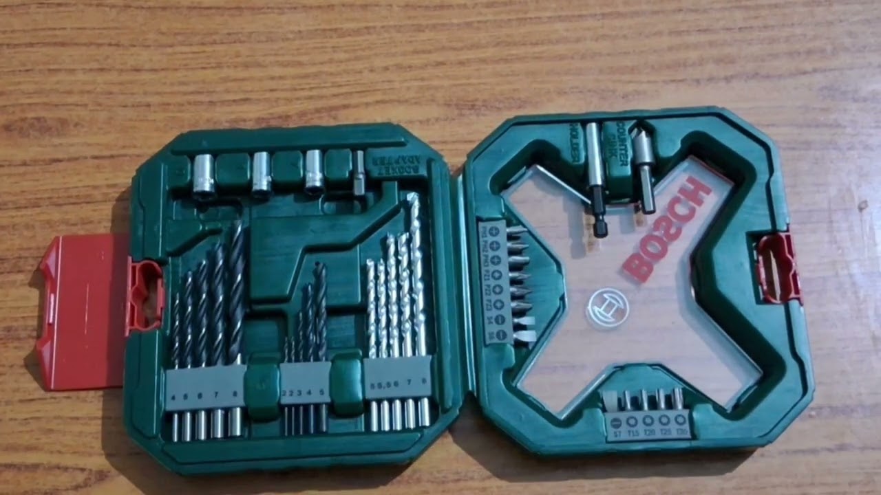 A Complete Drill Bit Set For Home Use Drill bits set X34 Bosch unboxing and review @LREXPERIMENT