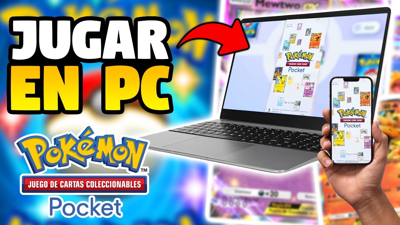 ¡FÁCIL Y RÁPIDO! ¡CÓMO JUGAR A POKÉMON TCG POCKET EN PC!