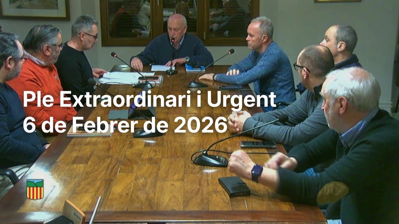 Ple Extraordinari urgent | 06 de febrer de 2026