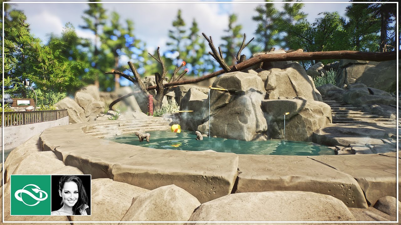 Building a Japanese Macaque Hot Springs Habitat in Planet Zoo
