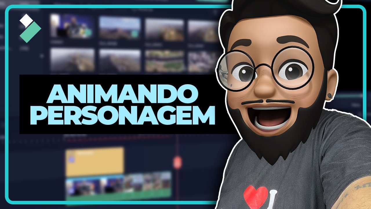 Como criar personagem animado MUITO FÁCIL! (com fundo TRANSPARENTE) | Wondershare Filmora