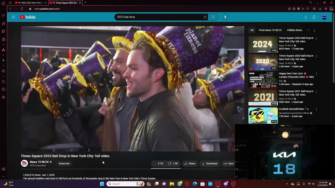 2024 Ball Drop VS 2023 Ball Drop in Comparison.