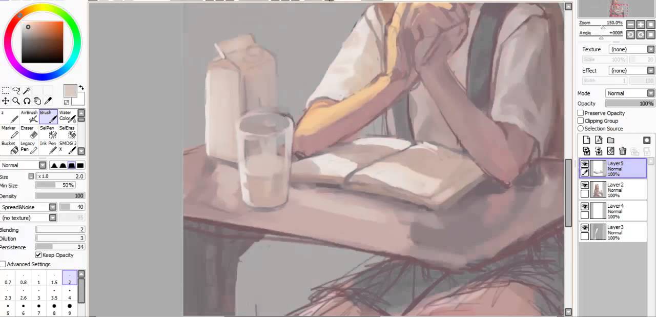 Speedpaint (Paint Tool SAI) commission