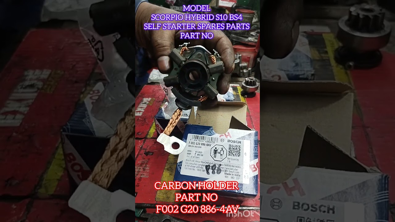 Scorpio S 10 BS4 self starter motor spare parts part No.#automobile #car #reels