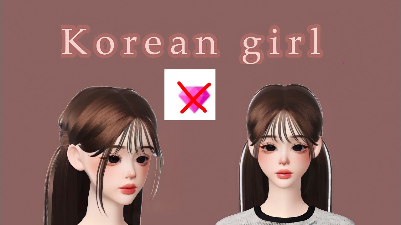 How to make a korean girl with no zem in zepeto tutorial #zepeto #youtube #new #zepetoedit #