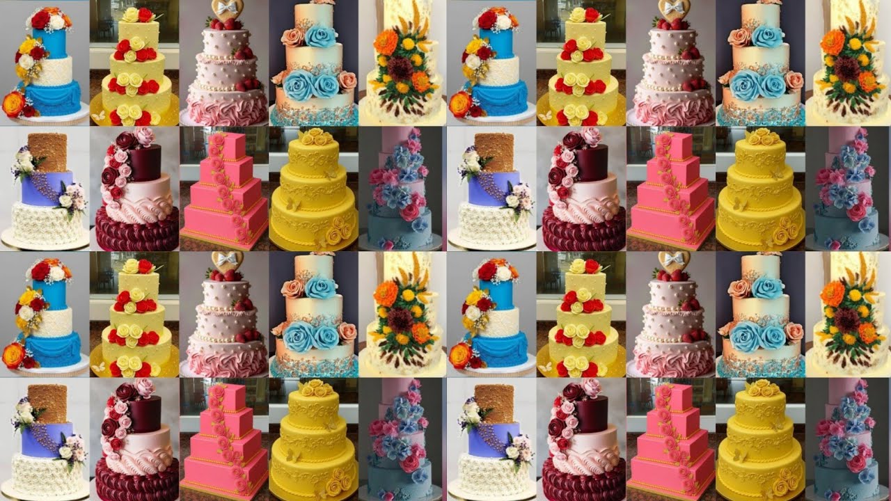 Latest 3 tier cake design/cake decoration/new cake design/cake/three layer cake design/birthday cake
