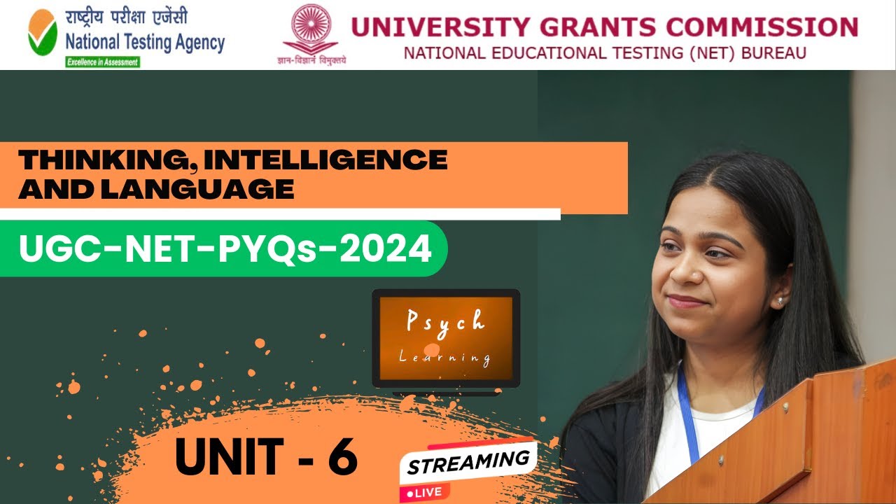 NET-PYQs-2024. Unit-6(Thinking,Intelligence and Language) @psychlearning  #psychology #ugcnet