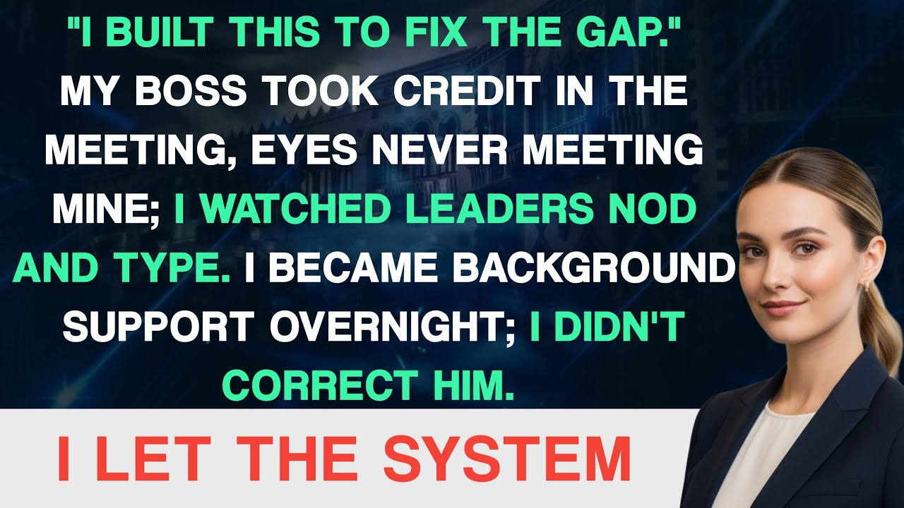 My Boss Slowly Took Credit for My Work — He Never Expected the Logs to Remember Everything