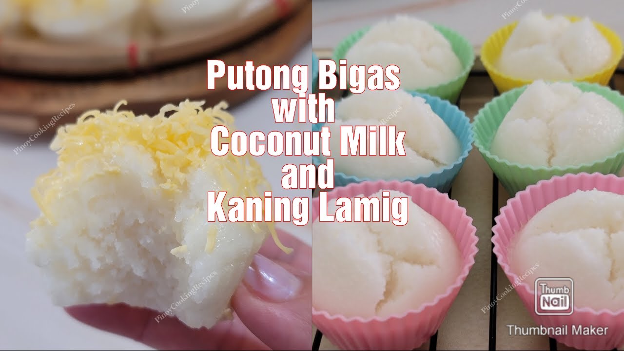 Putong Bigas with Gata and Kaning Lamig | PinoyCookingRecipes