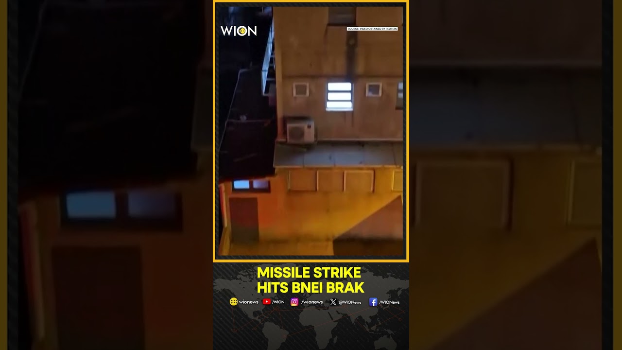 Eyewitness Video Shows Aftermath of Missile Strike in Israel's Bnei Brak | WION shorts