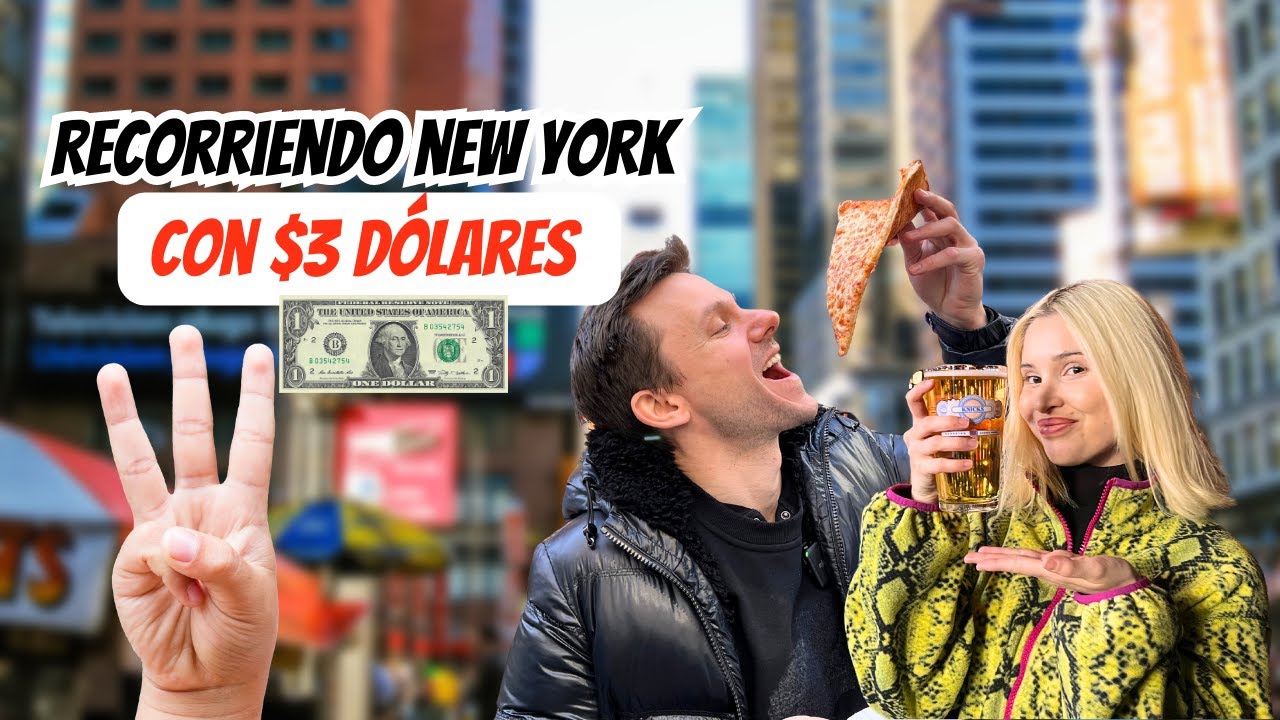 Compramos TODO ESTO por $3 DÓLARES en zona TIMES SQUARE / 4K video
