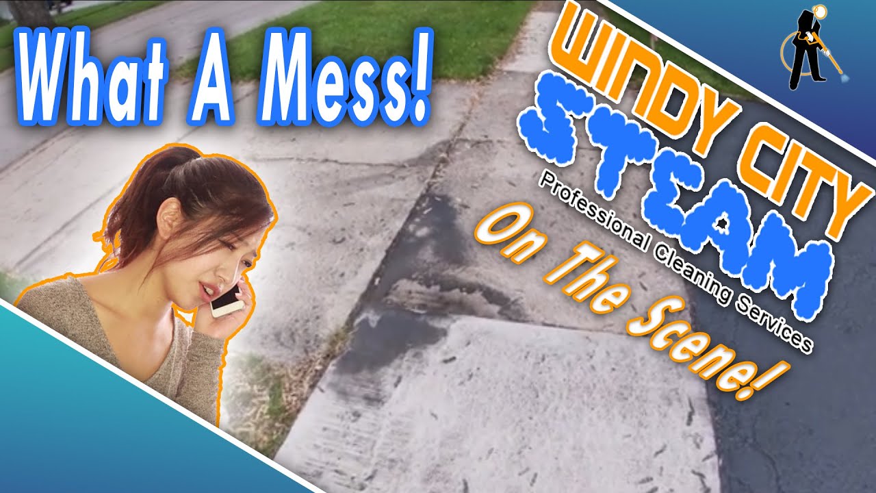 Blacktop Sealer Cleanup Job - We Removed Asphalt Sealcoating From Concrete