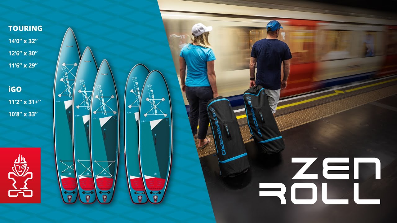 Starboard SUP Zen Roll Inflatable Paddle Board | 30% Smaller | Convenient Travel & Storage