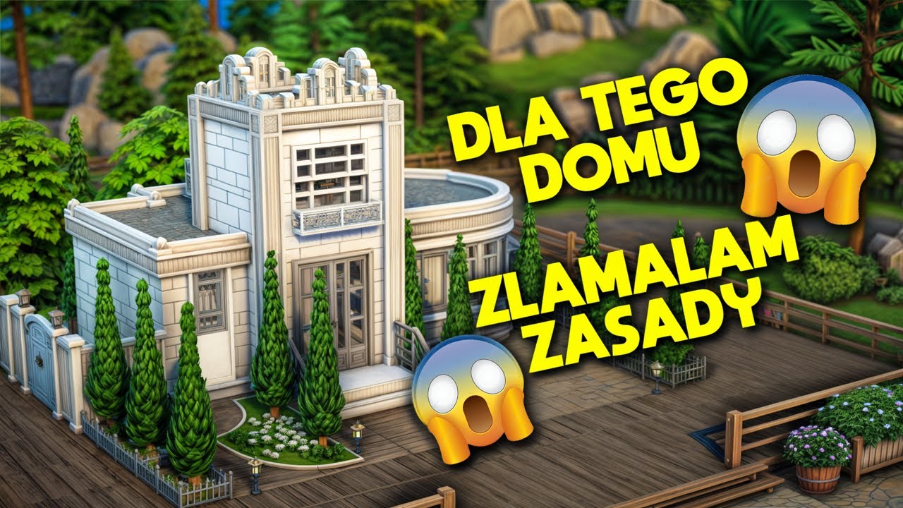 DLA TEGO DOMU, ZŁAMAŁAM ZASADY! |  CHALLENGE - THE SIMS 4 BUDOWA KOMPAKTOWYCH DOMÓW |