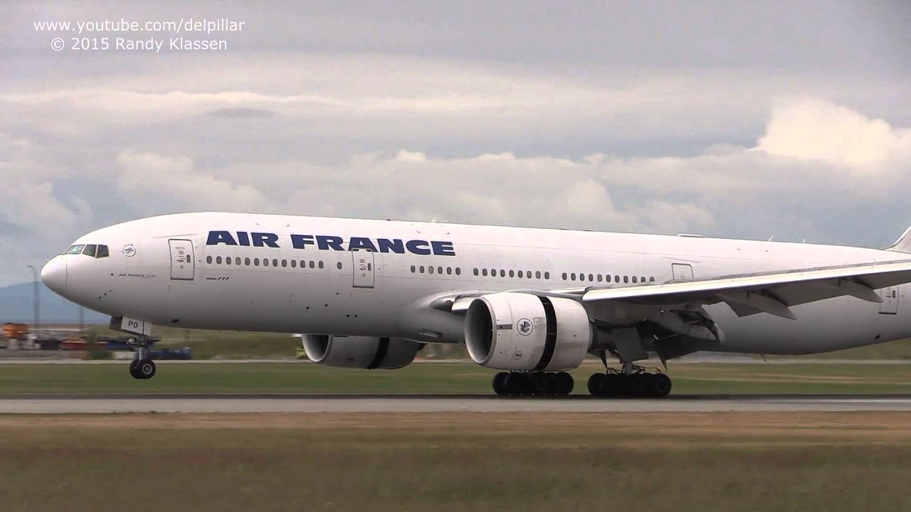 Air France B777-200 and PAL777, CES330 landing at YVR