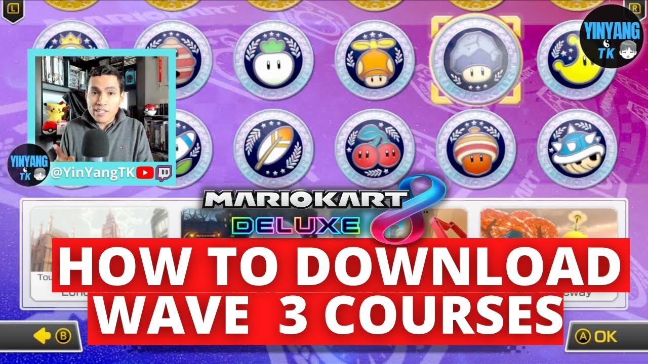 Как загрузить курс повышения квалификации Mario Kart 8 Deluxe WAVE 3 DLC