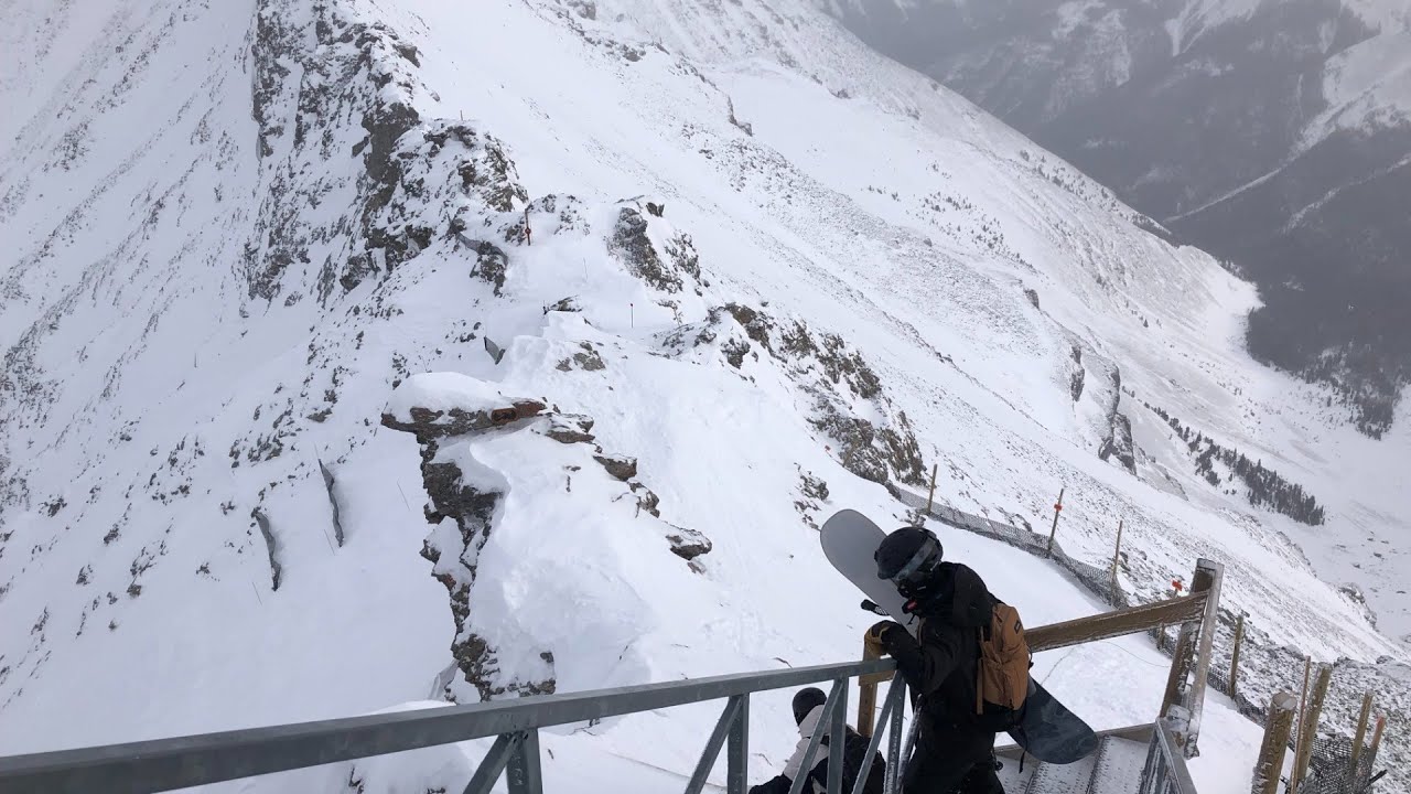 First time on Delirium Dive Sunshine village Banff noob snowboarder perspective on dive proper 2025