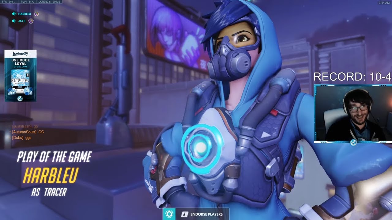 POTG! DPS HARBLEU - INSANE TRACER OVERWATCH GAMEPLAY SEASON 24 TOP 500