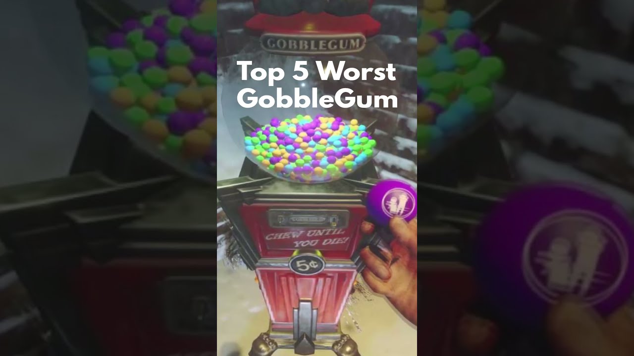 Top 5 Worst GobbleGum (COD ZOMBIES) #shorts