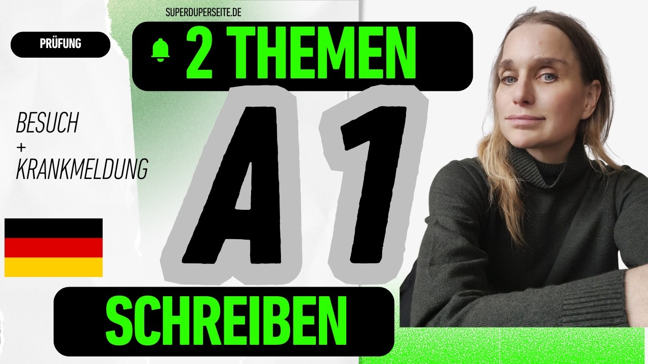 Deutsch A1 Prüfung - Schreiben Telc Goethe #a1deutsch #germana1 #PrüfungGoetheA1 #telcschreiben