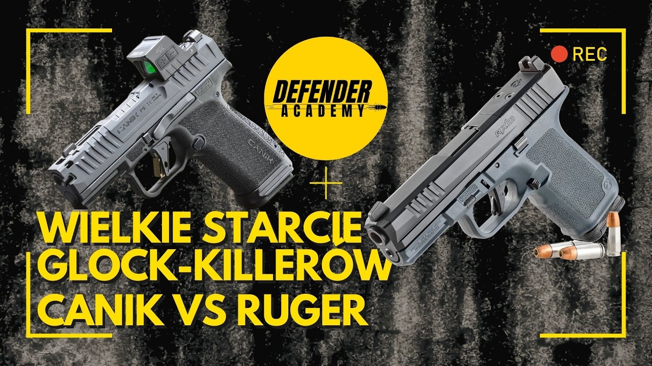 Starcie glock-killer&oacute;w czy ATAK KLON&Oacute;W Glocka?! Canik Mete MC9 Prime vs Ruger RXM [Zbrojownia]