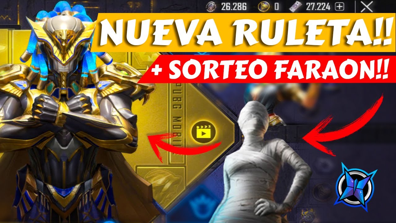 ABRIMOS NUEVA RULETA!! + SORTEO DE FARAON DORADO - PUBG MOBILE / MITEK