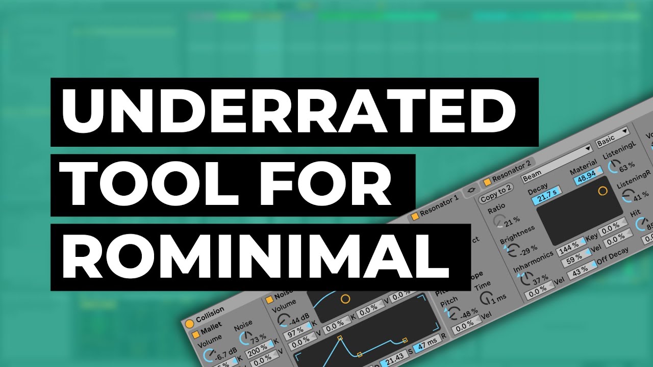 Rominimal: Unleashing Sonic Chaos: First time Jam Session with Ableton Live's Collision Instrument