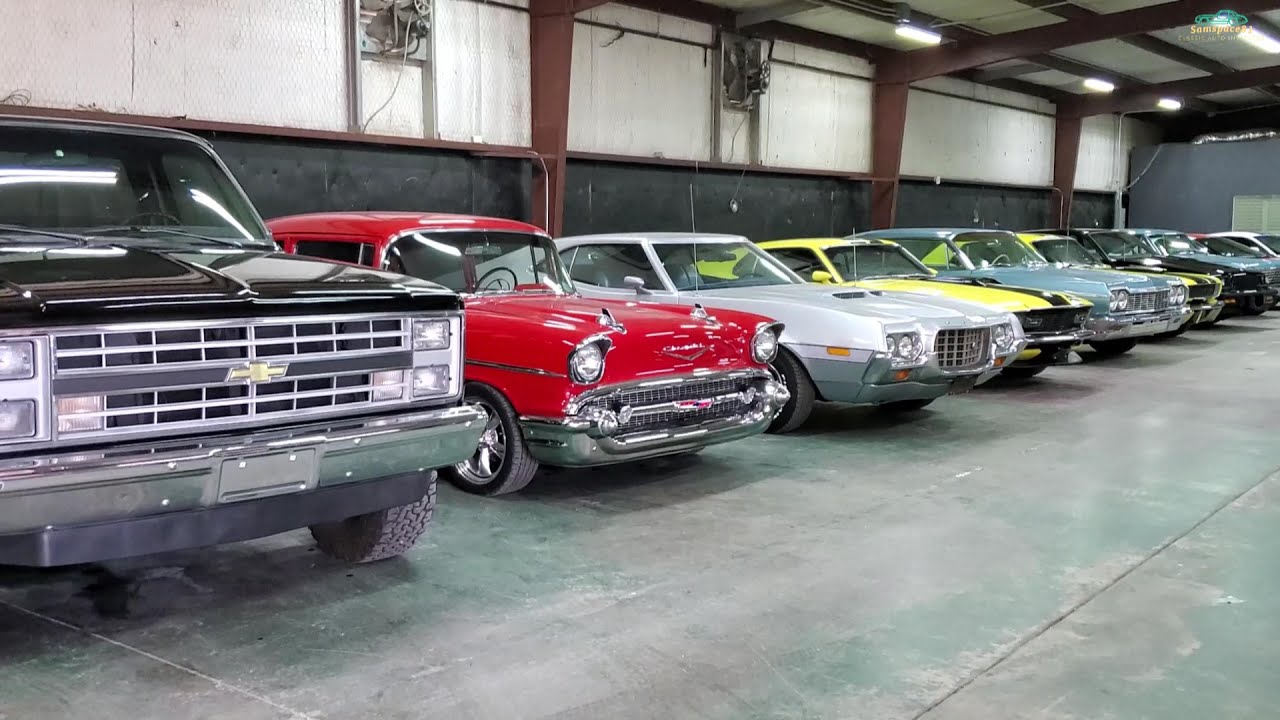 Texas classic car dealer showroom walkthrough Sherman, Texas PC classic cars vlog stop Samspace81 4K