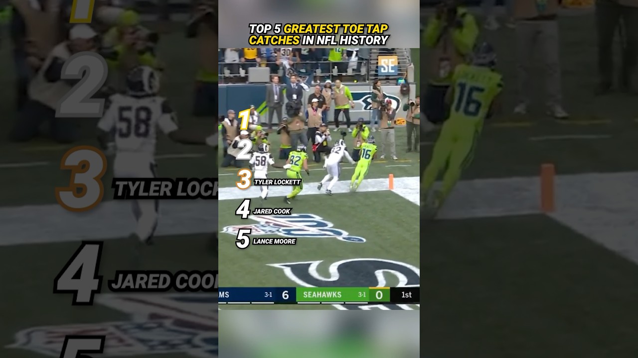 Greatest Toe Tap Catches in NFL History #shorts