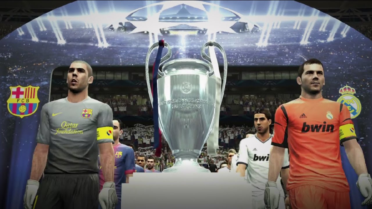 PES 2013 Real Madrid vs Barcelona Final champions league