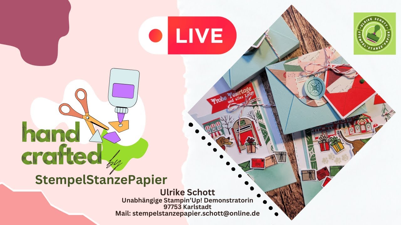 Neu bei Stampin`Up! Fröhlich Zugestellt| Wie bastle ich die Verpackung? Plus süße Karte!